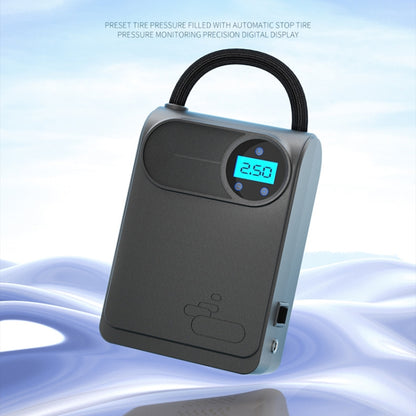 เครื่องสูบลมยางรถยนต์แบบพกพา 12V สไตล์: รุ่นจอแสดงผลดิจิตอล, Digital Display Version