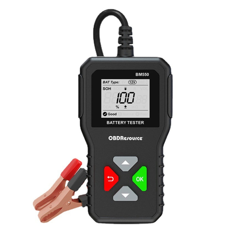 BM550 6V / 12V / 24V 3 in 1 เครื่องวิเคราะห์เครื่องทดสอบแบตเตอรี่เครื่องตรวจจับอายุการใช้งานแบตเตอรี่, BM550