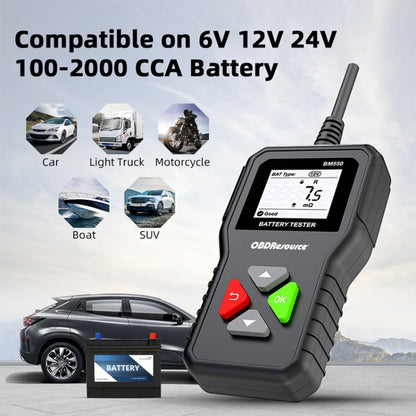 BM550 6V / 12V / 24V 3 in 1 เครื่องวิเคราะห์เครื่องทดสอบแบตเตอรี่เครื่องตรวจจับอายุการใช้งานแบตเตอรี่, BM550