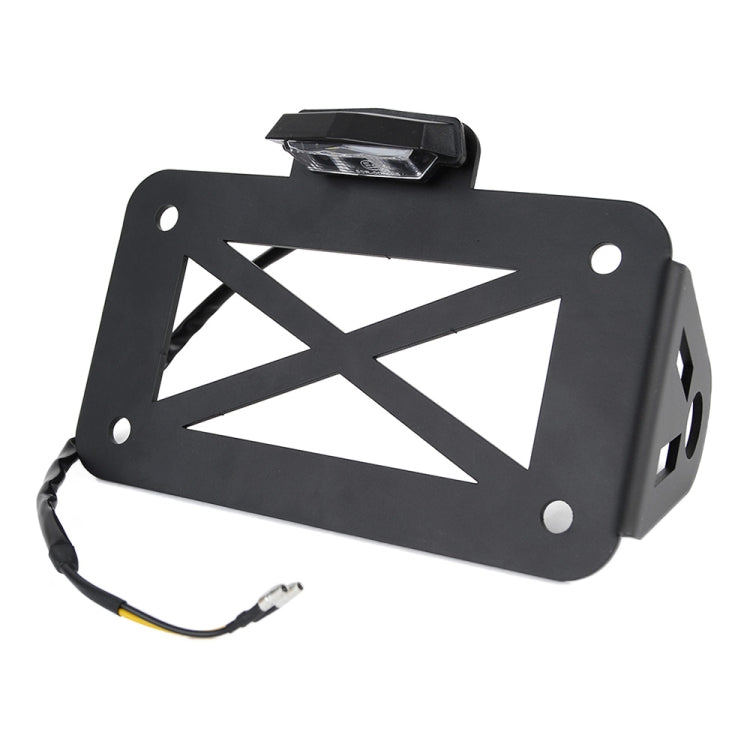 รถจักรยานยนต์ American Cruise Retro ผู้ถือป้ายทะเบียนพร้อมไฟ, License Plate Holder