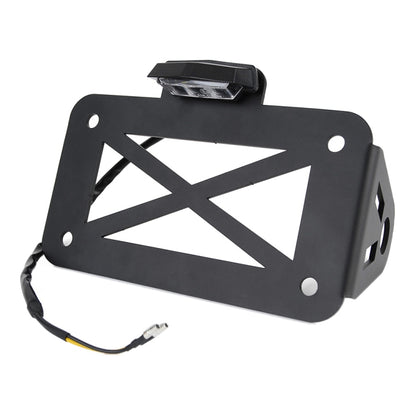 รถจักรยานยนต์ American Cruise Retro ผู้ถือป้ายทะเบียนพร้อมไฟ, License Plate Holder