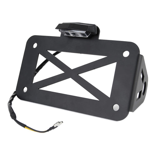 รถจักรยานยนต์ American Cruise Retro ผู้ถือป้ายทะเบียนพร้อมไฟ, License Plate Holder
