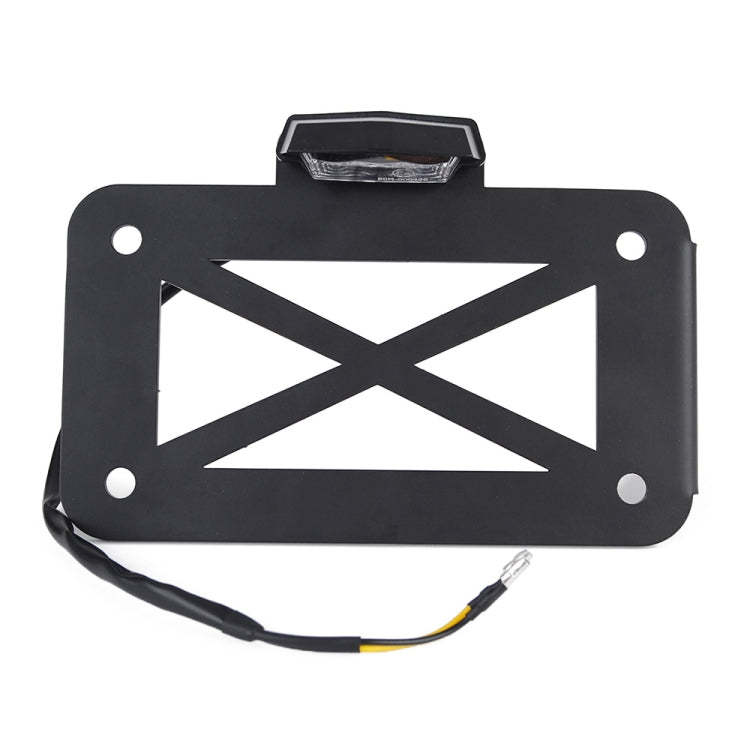 รถจักรยานยนต์ American Cruise Retro ผู้ถือป้ายทะเบียนพร้อมไฟ, License Plate Holder