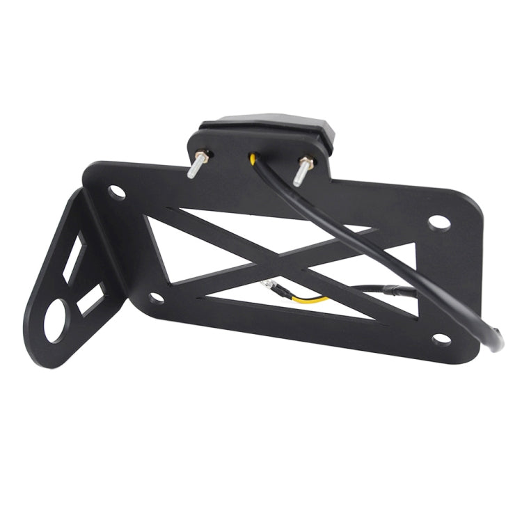 รถจักรยานยนต์ American Cruise Retro ผู้ถือป้ายทะเบียนพร้อมไฟ, License Plate Holder