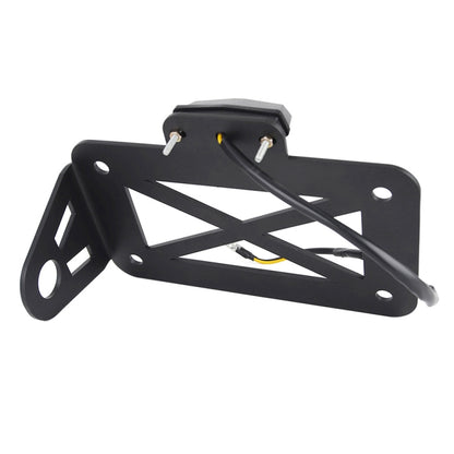 รถจักรยานยนต์ American Cruise Retro ผู้ถือป้ายทะเบียนพร้อมไฟ, License Plate Holder