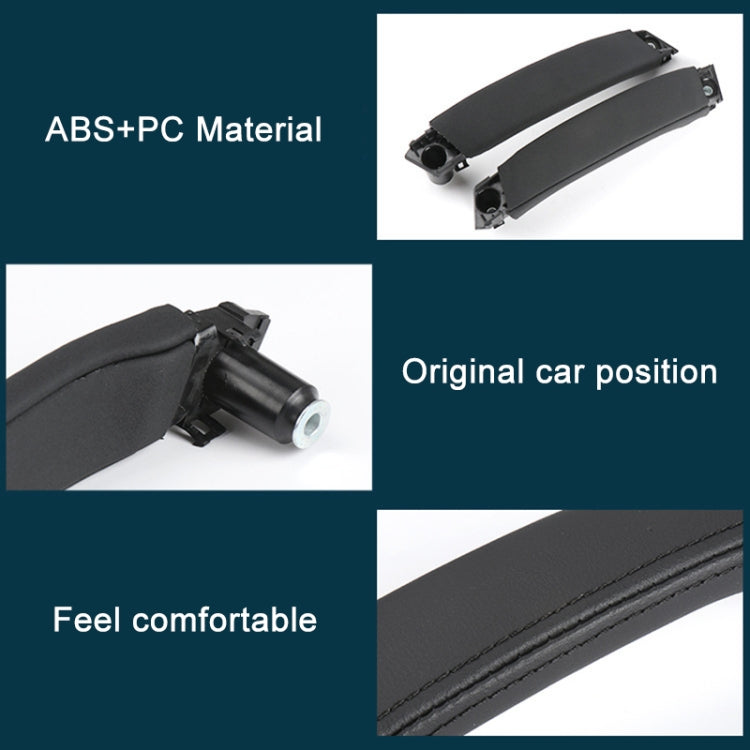 สำหรับ Land Rover Discovery 2015-2019 รถหนังภายในประตูขวา LR076163,ขับรถซ้าย, Leather Texture Right Handle