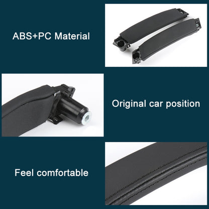 สำหรับ Land Rover Discovery 2015-2019 รถหนังภายในประตูขวา LR076163,ขับรถซ้าย, Leather Texture Right Handle