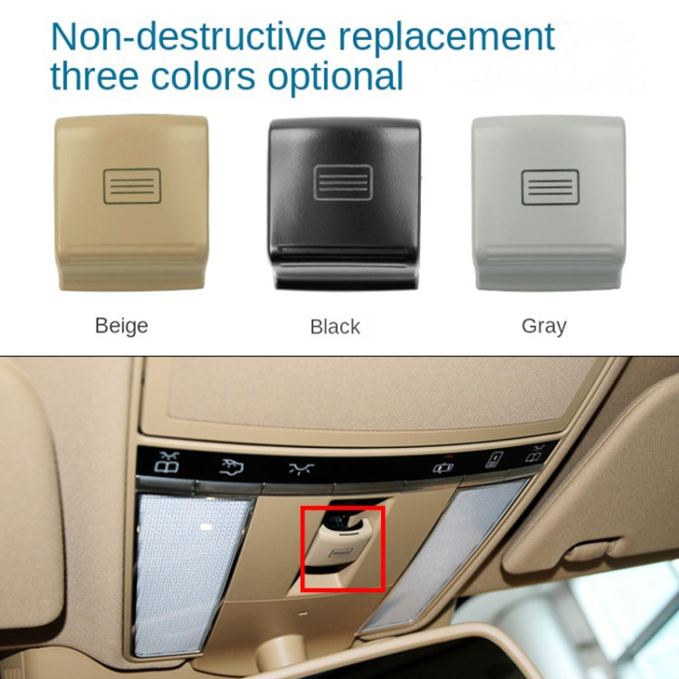 สำหรับ Mercedes-Benz W221 2006-2013 ขับรถซ้ายซันรูฟปุ่มสวิทช์โดมปุ่ม, For Mercedes-Benz W221(Black), For Mercedes-Benz W221(Grey), For Mercedes-Benz W221(Beige)