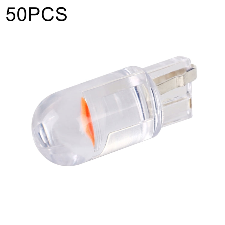 50 ชิ้น T10 DC24V / 0.36W / 0.03A รถ Clearance Light COB โคมไฟลูกปัด, DC24V (Ice Blue Light), DC24V (Blue Light), DC24V (Pink Light), DC24V (Green Light), DC24V (Red Light), DC24V (White Light), DC24V (Yellow Light)