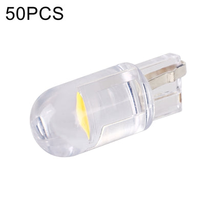50 ชิ้น T10 DC24V / 0.36W / 0.03A รถ Clearance Light COB โคมไฟลูกปัด, DC24V (Ice Blue Light), DC24V (Blue Light), DC24V (Pink Light), DC24V (Green Light), DC24V (Red Light), DC24V (White Light), DC24V (Yellow Light)