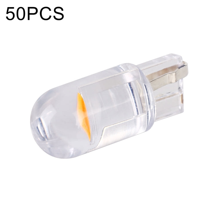 50 ชิ้น T10 DC24V / 0.36W / 0.03A รถ Clearance Light COB โคมไฟลูกปัด, DC24V (Ice Blue Light), DC24V (Blue Light), DC24V (Pink Light), DC24V (Green Light), DC24V (Red Light), DC24V (White Light), DC24V (Yellow Light)
