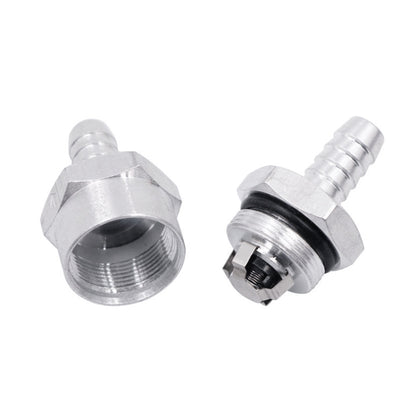 รถ 6 มม.อลูมิเนียมอัลลอยด์น้ำมันเชื้อเพลิงเบนซิน One Way Non Return Check Valve, 6mm Silver
