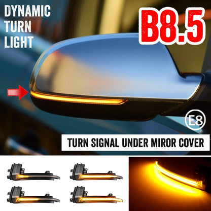 1 คู่สำหรับ Audi A4 B8.5 รถแบบไดนามิกไฟเลี้ยว LED กระจกมองหลัง Flasher น้ำ Blinker, For Audi A4 B8.5