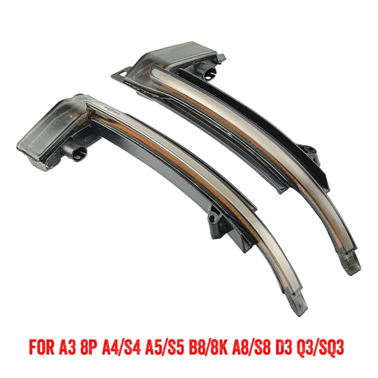 1 คู่สำหรับ Audi A4 B8 รถแบบไดนามิกไฟเลี้ยว LED กระจกมองหลัง Flasher น้ำ Blinker, For Audi A4 B8
