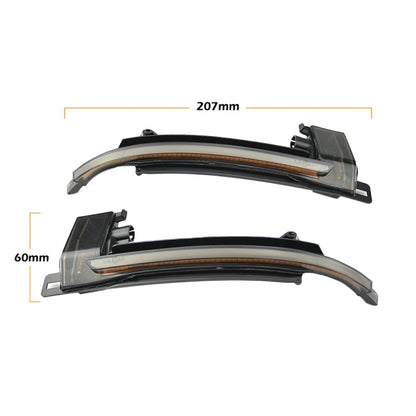 1 คู่สำหรับ Audi A4 B8 รถแบบไดนามิกไฟเลี้ยว LED กระจกมองหลัง Flasher น้ำ Blinker, For Audi A4 B8