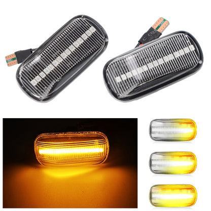 2pcs สำหรับ Honda Civic 2001-2015 รถ LED แบบไดนามิก Fender ด้านข้าง 34301-S5H-T02, For Honda Civic 2001-2015 (Transparent), For Honda Civic 2001-2015 (Transparent Black)