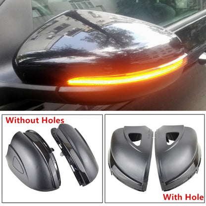 1 คู่สำหรับ Volkswagen Golf 6 MK6 รถแบบไดนามิกไฟเลี้ยว LED กระจกมองหลัง Flasher น้ำไฟกระพริบ, พร้อมรู, For Volkswagen Golf 6 MK6, with Hole