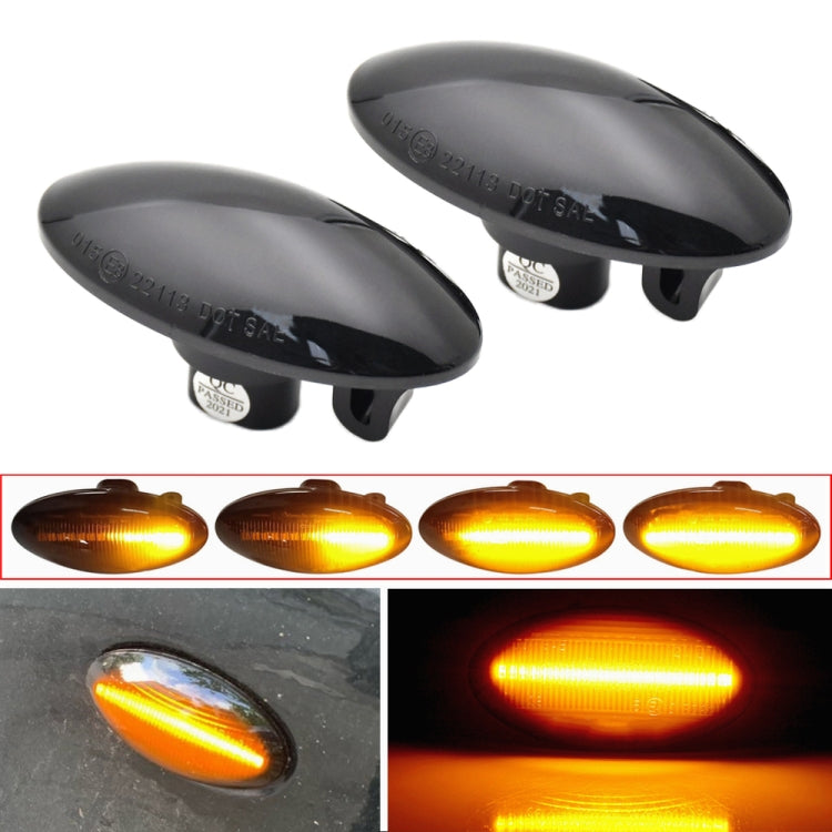 2 ชิ้นสำหรับ Suzuki Grand Vitara JT 2005-2012 รถแบบไดนามิก LED Fender ด้านข้าง, For Suzuki Grand Vitara JT 2005-2012 (Transparent), For Suzuki Grand Vitara JT 2005-2012 (Transparent Black)