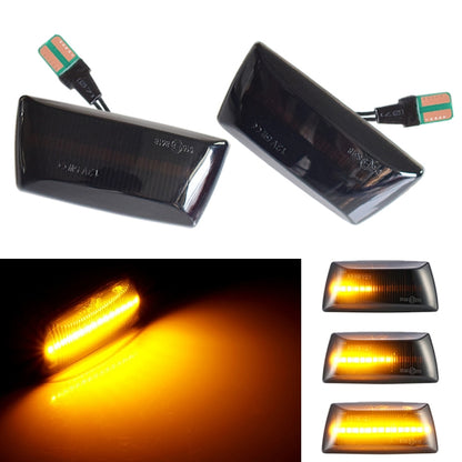 2 ชิ้นสำหรับเชฟโรเลตครูซ 2009-2014 รถแบบไดนามิก LED พิทักษ์ไฟด้านข้าง 1713423, For Chevrolet Cruze 2009-2014 (Transparent), For Chevrolet Cruze 2009-2014 (Transparent Black)