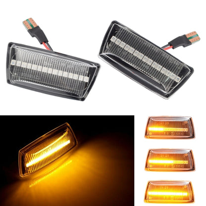 2 ชิ้นสำหรับเชฟโรเลตครูซ 2009-2014 รถแบบไดนามิก LED พิทักษ์ไฟด้านข้าง 1713423, For Chevrolet Cruze 2009-2014 (Transparent), For Chevrolet Cruze 2009-2014 (Transparent Black)