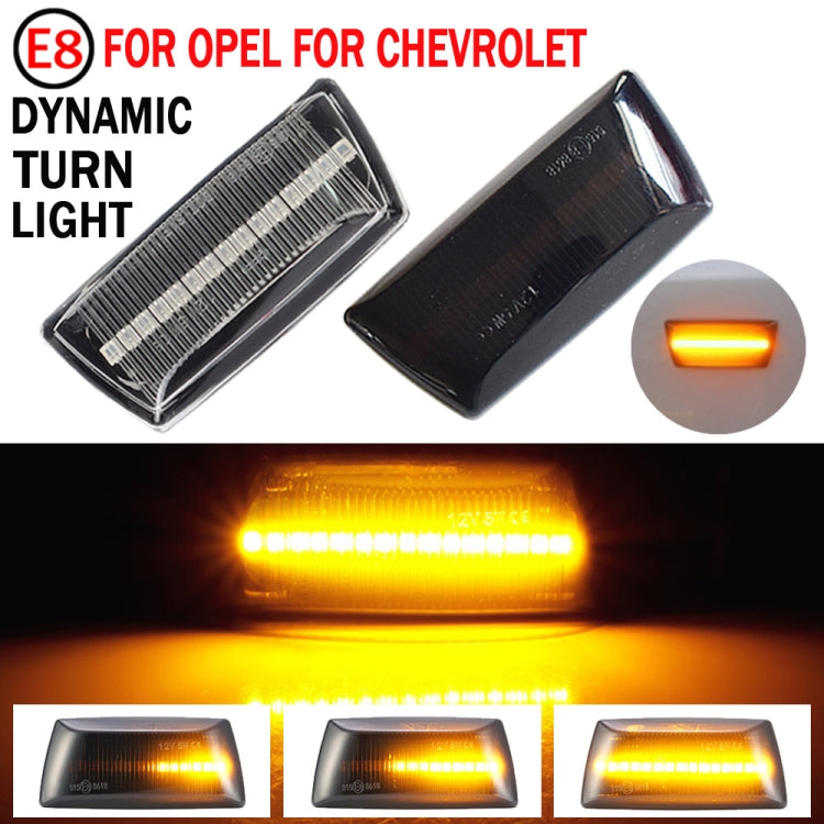 2 ชิ้นสำหรับเชฟโรเลตครูซ 2009-2014 รถแบบไดนามิก LED พิทักษ์ไฟด้านข้าง 1713423, For Chevrolet Cruze 2009-2014 (Transparent), For Chevrolet Cruze 2009-2014 (Transparent Black)