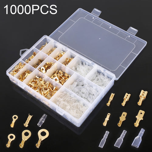 1000 in 1 Cable Spade Plug Connector DIY ขั้วต่อเทอร์มินัล, 1000 in 1