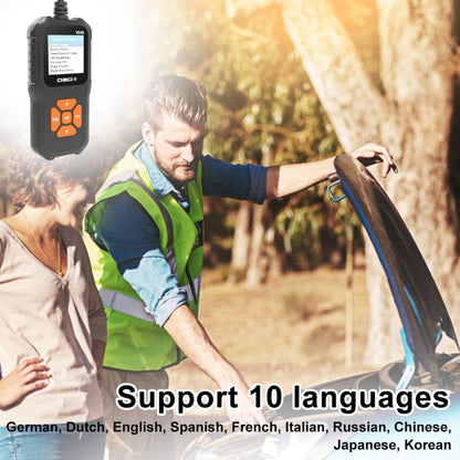 V318 รถ OBD2 หน้าจอสีเครื่องมือวิเคราะห์รหัสเครื่องอ่านรหัส, V318