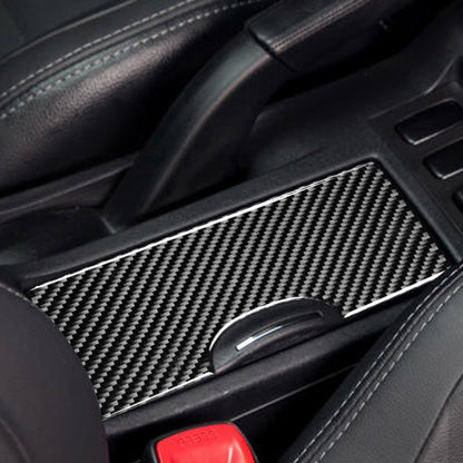 รถคาร์บอนไฟเบอร์ถ้วยผู้ถือสติกเกอร์ตกแต่งสำหรับ Mitsubishi Lancer-EX / EVO / Fortis 9-10th Generation,ซ้ายและขวาไดรฟ์ Universal, Cup Holder