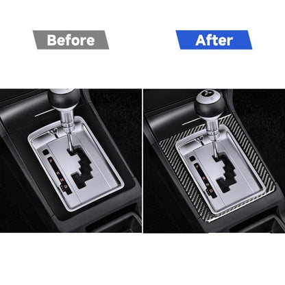 รถคาร์บอนไฟเบอร์ตำแหน่งเกียร์สติกเกอร์ตกแต่งสำหรับมิตซูบิชิ Lancer-EX / EVO / Fortis รุ่นที่ 9-10, ไดรฟ์ซ้ายและขวาสากลการกำหนดค่าสูง, Gear Position