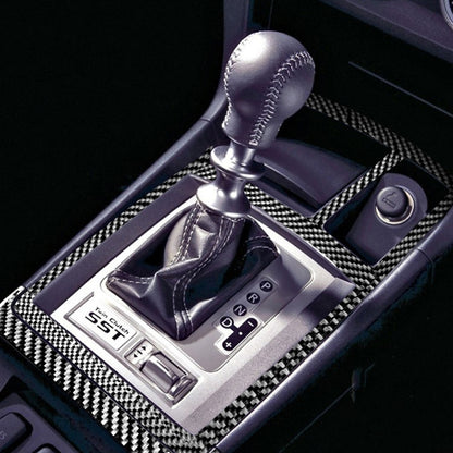 คาร์บอนไฟเบอร์เกียร์ธรรมดาสติกเกอร์ตกแต่งสำหรับ Mitsubishi Lancer EVO (เฉพาะ GTS) 2008-2015, ซ้ายและขวา Universal, Manual Gearbox (Only GTS)