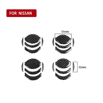 20 PCS คาร์บอนไฟเบอร์ Central Air Outlet สติกเกอร์ตกแต่งสำหรับ Nissan GTR R35 2008-2016, ซ้ายและขวาไดรฟ์ Universal, 20 PCS Central Air Outlet