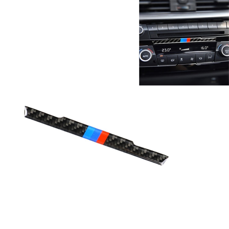 สามสีคาร์บอนไฟเบอร์รถ Central Control CD สติกเกอร์ตกแต่งสำหรับ BMW (F30) 2013-2015 / (F34) 2013-2016, Central Control CD(Three Color)