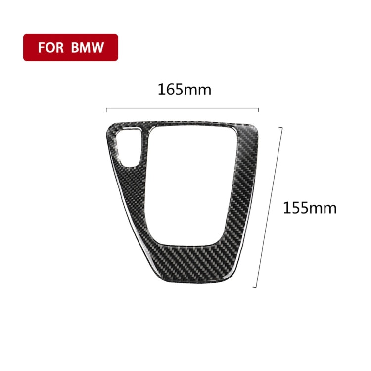 คาร์บอนไฟเบอร์รถซ้ายขับรถเกียร์แผงสติกเกอร์ตกแต่งสำหรับ BMW E90 / E92 2005-2012, เหมาะสำหรับซ้ายขับรถ, Left Driving Gear Panel