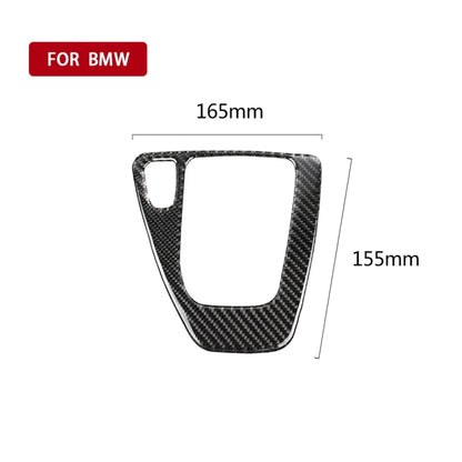คาร์บอนไฟเบอร์รถซ้ายขับรถเกียร์แผงสติกเกอร์ตกแต่งสำหรับ BMW E90 / E92 2005-2012, เหมาะสำหรับซ้ายขับรถ, Left Driving Gear Panel