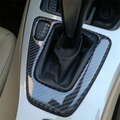คาร์บอนไฟเบอร์รถซ้ายขับรถเกียร์แผงสติกเกอร์ตกแต่งสำหรับ BMW E90 / E92 2005-2012, เหมาะสำหรับซ้ายขับรถ, Left Driving Gear Panel