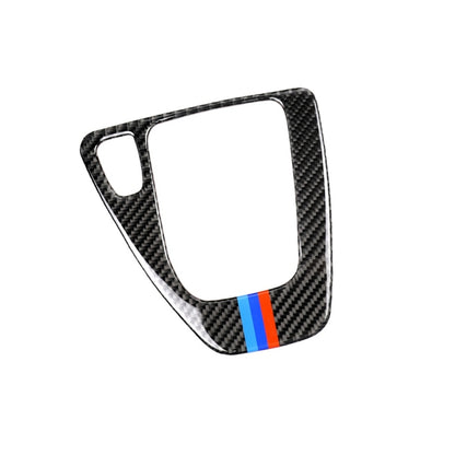 สามสีคาร์บอนไฟเบอร์รถซ้ายขับรถแผงเกียร์สติกเกอร์ตกแต่งสำหรับ BMW E90 / E92 2005-2012, เหมาะสำหรับขับรถด้านซ้าย, Left Driving Gear Panel(Three Color)