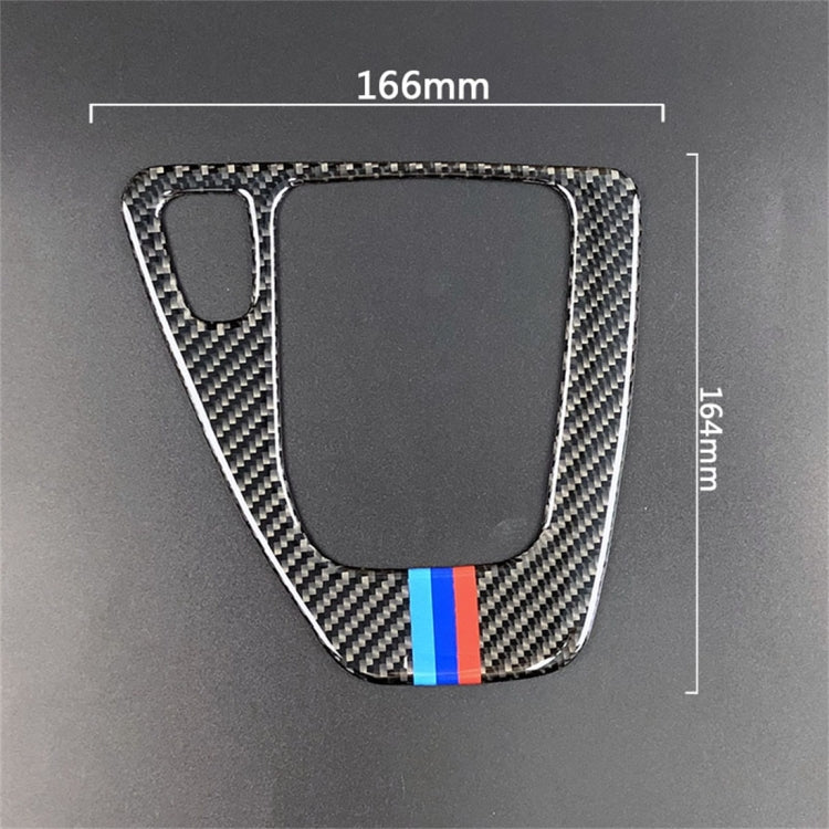 สามสีคาร์บอนไฟเบอร์รถซ้ายขับรถแผงเกียร์สติกเกอร์ตกแต่งสำหรับ BMW E90 / E92 2005-2012, เหมาะสำหรับขับรถด้านซ้าย, Left Driving Gear Panel(Three Color)