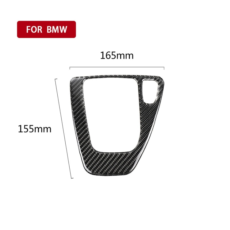 คาร์บอนไฟเบอร์รถขวาขับรถเกียร์แผงสติกเกอร์ตกแต่งสำหรับ BMW E90 / E92 2005-2012, Right Driving Gear Panel