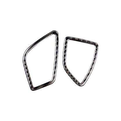 คาร์บอนไฟเบอร์รถเครื่องมือ Air Outlet สติกเกอร์ตกแต่งสำหรับ BMW (F30) 2013-2018/(F34) 2013-2017, เหมาะสำหรับขับรถด้านซ้าย, Instrument Air Outlet