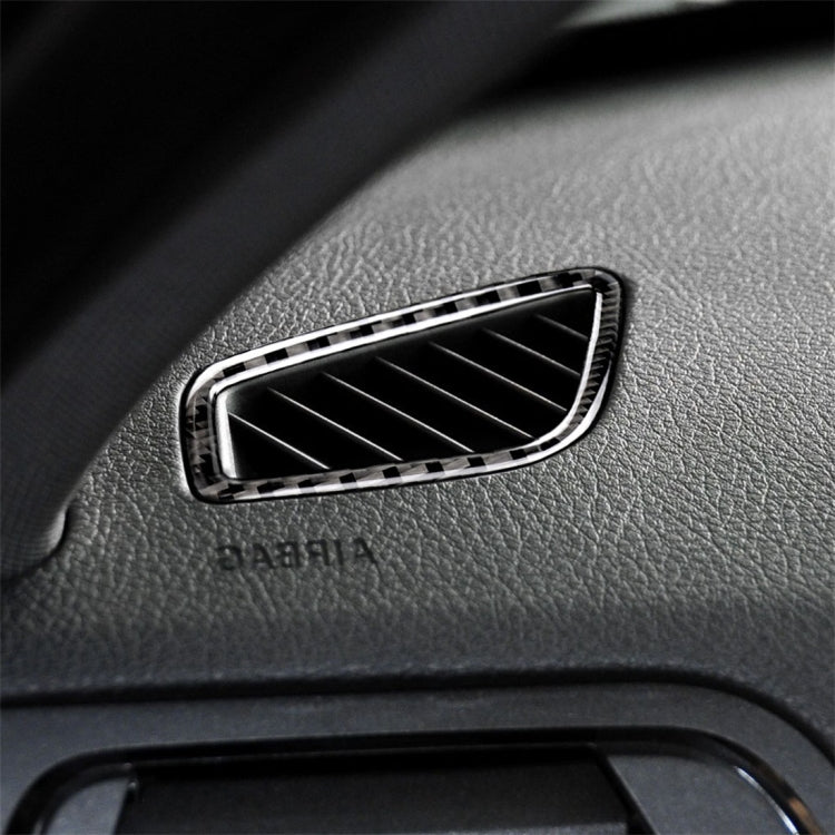 คาร์บอนไฟเบอร์รถเครื่องมือ Air Outlet สติกเกอร์ตกแต่งสำหรับ BMW (F30) 2013-2018/(F34) 2013-2017, เหมาะสำหรับขับรถด้านซ้าย, Instrument Air Outlet
