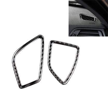 คาร์บอนไฟเบอร์รถเครื่องมือ Air Outlet สติกเกอร์ตกแต่งสำหรับ BMW (F30) 2013-2018/(F34) 2013-2017, เหมาะสำหรับขับรถด้านซ้าย, Instrument Air Outlet