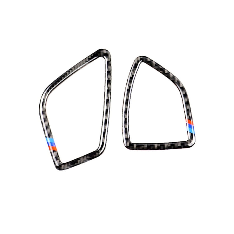 สามสีคาร์บอนไฟเบอร์เครื่องมือรถช่องระบายอากาศสติ๊กเกอร์ตกแต่งสำหรับ BMW (F30) 2013-2018 / (F34) 2013-2017, Sutible สำหรับการขับขี่ทางซ้าย, Instrument Air Outlet(Three Color)