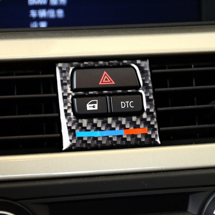 5 ชิ้นจับคู่ต่ำคาร์บอนไฟเบอร์รถแอร์ O Utlet ตกแต่งสติ๊กเกอร์สำหรับ BMW E90 / E92 / E93 2005-2012, Low Matching Air Outlet