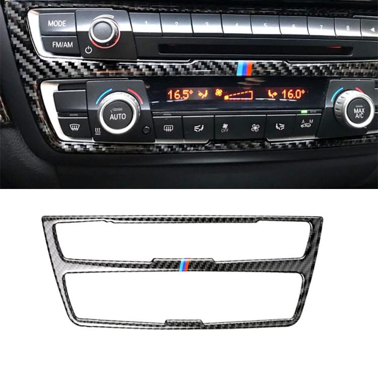 สามสีคาร์บอนไฟเบอร์รถซีดีแผงสติกเกอร์ตกแต่งสำหรับ BMW (F30) 2013-2015 / (F34) 2013-2016, CD Panel(Three Color)