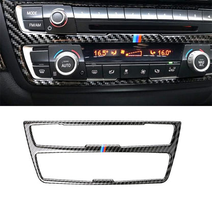 สามสีคาร์บอนไฟเบอร์รถซีดีแผงสติกเกอร์ตกแต่งสำหรับ BMW (F30) 2013-2015 / (F34) 2013-2016, CD Panel(Three Color)