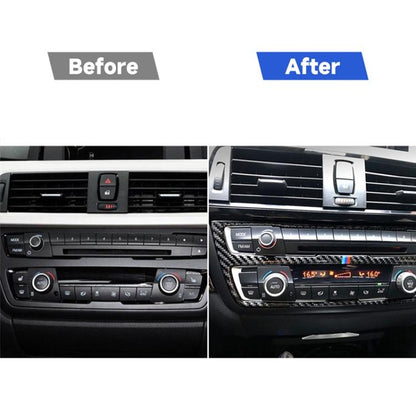 สามสีคาร์บอนไฟเบอร์รถซีดีแผงสติกเกอร์ตกแต่งสำหรับ BMW (F30) 2013-2015 / (F34) 2013-2016, CD Panel(Three Color)