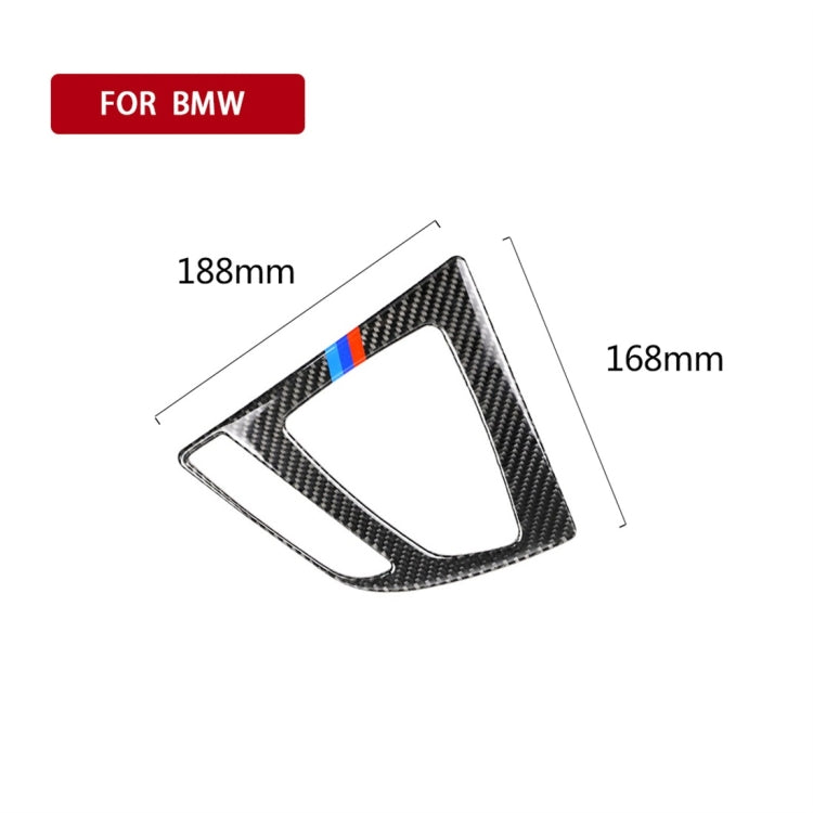 สามสีคาร์บอนไฟเบอร์รถเกียร์แผงสติกเกอร์ตกแต่งสำหรับ BMW (F30) 2013-2017 / (F34) 2013-2017, Sutible สำหรับซ้ายขับรถ, Gear Panel(Three Color)