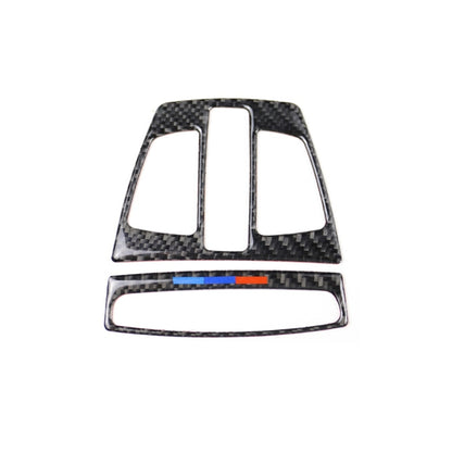สามสีคาร์บอนไฟเบอร์รถไฟอ่านหนังสือแผงสติกเกอร์ตกแต่งสำหรับ BMW F20 2012-2017 / F30 / F34 / F32 2013-2017 / X5 2014-2017 / X6 2015-2017 / X1 2016-2017, Reading Light(Three Color)