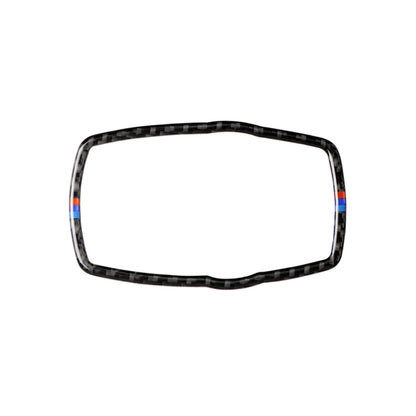 สามสีคาร์บอนไฟเบอร์รถมัลติมีเดียกรอบสติกเกอร์ตกแต่งสำหรับ BMW X3 / X4 / X5 / X6 / F07 / F10 / F15 / F16 / F20 / F25 / F26 / F30 / F34, Multimedia Frame(Three Color)