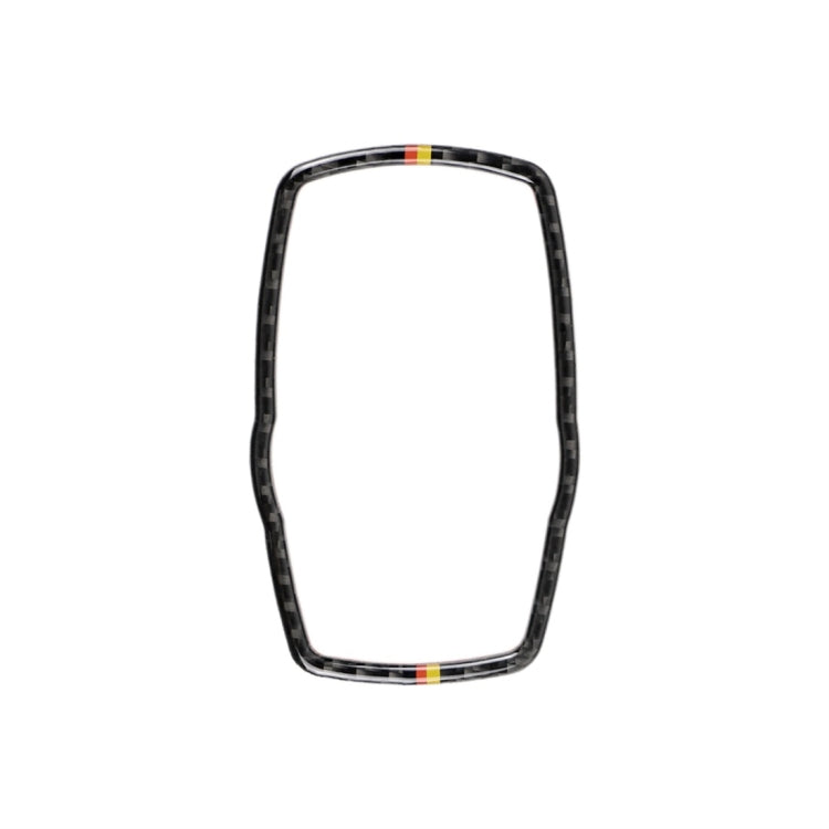 สีส้มสีแดงคาร์บอนไฟเบอร์รถมัลติมีเดียกรอบสติกเกอร์ตกแต่งสำหรับ BMW X3 / X4 / X5 / X6 / F07 / F10 / F15 / F16 / F20 / F25 / F26 / F30 / F34, Multimedia Frame (Orange Red Color)